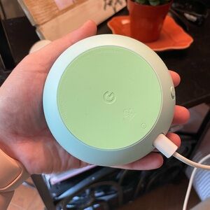 Google nest mini in the color sky
